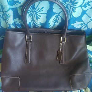 Authentic genuine leather gorgeous brown Coach!